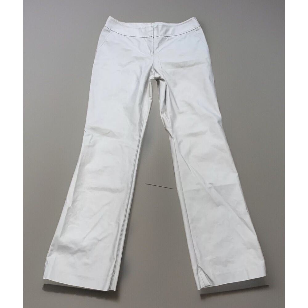 Halogen Women's Dress Pants Beige Straight Taylor‎ Fit Mid Rise Pockets Size 10